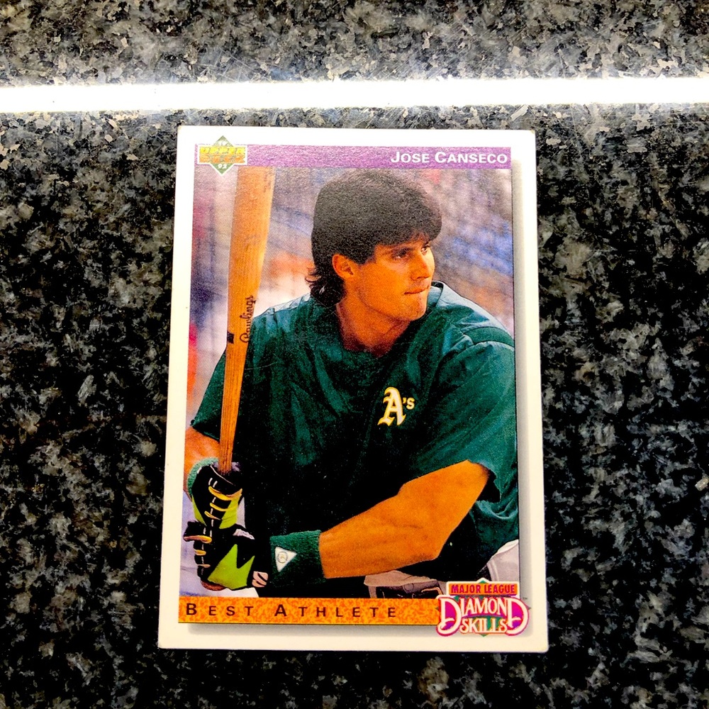 Jose Canseco Upper Deck 1992  Diamond Skill Series #649 baseball card!!!